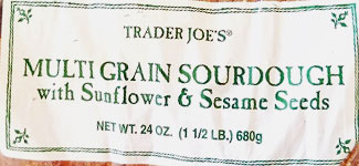 Trader Joe’s Multigrain Sourdough Bread with Sunflower & Sesame Seeds Reviews