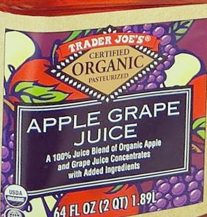 Trader Joe's Organic Apple Grape Juice