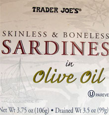 Trader Joe’s Skinless & Boneless Sardines in Olive Oil Reviews