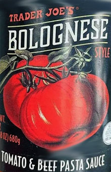 Trader Joe’s Bolognese Style Tomato & Beef Pasta Sauce Reviews