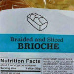 Braided & Sliced Brioche Bread