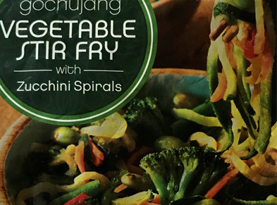 Trader Joe's Gochujang Vegetable Stir Fry with Zucchini Spirals