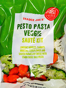 Trader Joe's Pesto Pasta Veggie Saute Kit