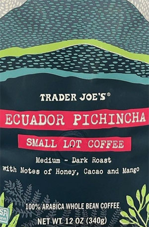 Trader Joe's Ecuador Pichincha Small Lot Coffee