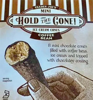 Trader Joe’s Mini Coffee Bean Hold the Cone Ice Cream Cones Reviews