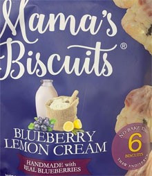 Mama's Blueberry Lemon Cream Biscuits