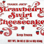 Trader Joe's Strawberry Swirl Cheesecake