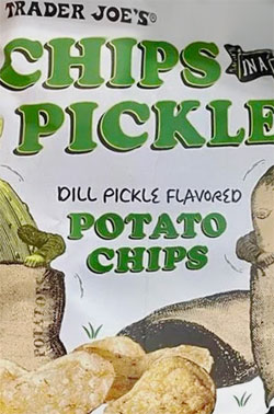 Trader Joe's Chips in a Pickle Potato Chips