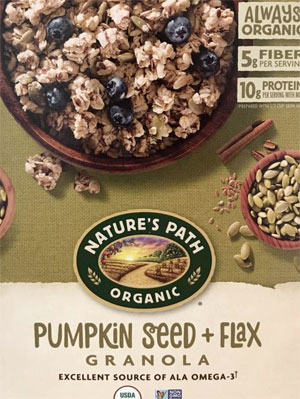 Nature’s Path Organic Pumpkin Seed and Flax Granola Reviews