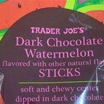 Trader Joe's Dark Chocolate Covered Watermelon Sticks