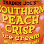 Trader Joe's Southern Peach Crisp Ice Cream