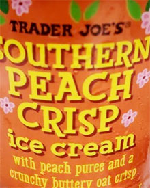 Trader Joe's Southern Peach Crisp Ice Cream