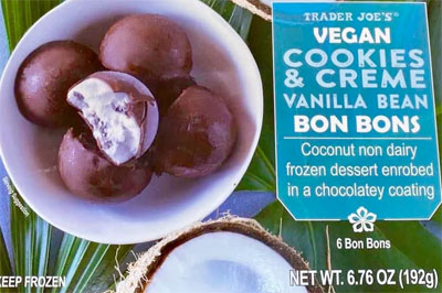 Trader Joe’s Vegan Cookies & Creme Vanilla Bean Bon Bons Reviews