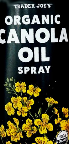 Trader Joe's Organic Canola Oil Spray