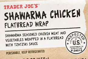 Trader Joe’s Shawarma Chicken Flatbread Wrap Reviews