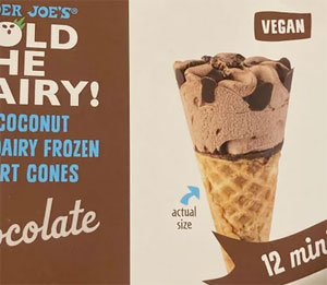 Trader Joe's Hold the Dairy Mini Chocolate Hold the Cones