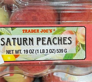 Trader Joe's Saturn Peaches