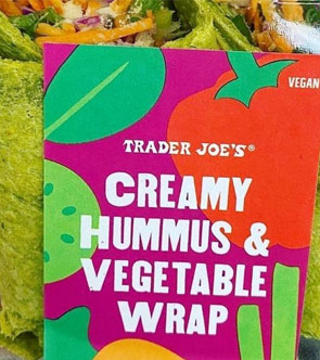 Trader Joe's Creamy Hummus & Vegetables Wrap