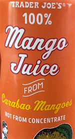 Trader Joe's 100% Mango Juice