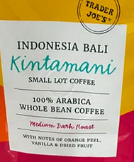 Trader Joe’s Indonesia Bali Kintamani Small Lot Coffee Reviews