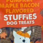 Trader Joe's Pumpkin Maple Bacon Flavored Stuffies Dog Treats
