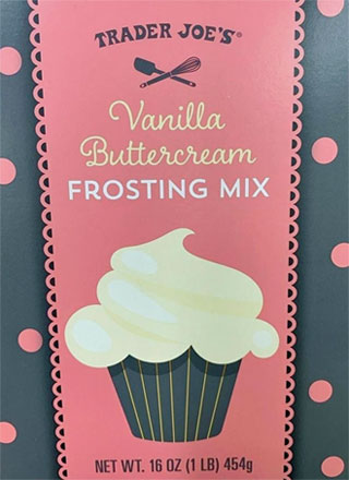 Trader Joe's Vanilla Buttercream Frosting Mix