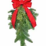 Trader Joe's Mixed Evergreen Swag with Bow