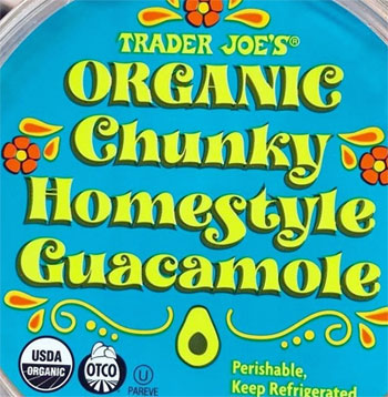 Trader Joe's Organic Chunky Homestyle Guacamole