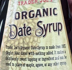 Trader Joe's Organic Date Syrup
