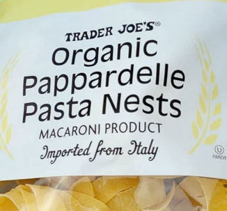 Trader Joe's Organic Pappardelle Pasta Nests