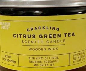 Trader Joe’s Crackling Citrus Green Tea Candle Reviews