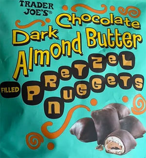 Trader Joe's Dark Chocolate Almond Butter Pretzel Nuggets