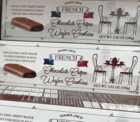 Trader Joe's French Chocolate Crepe Wafer Cookies