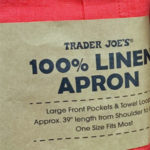 Trader Joe's 100% Linen Red Apron