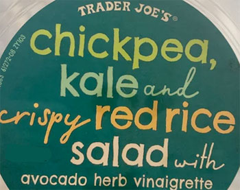 Trader Joe's Chickpea Kale and Crispy Red Rice Salad