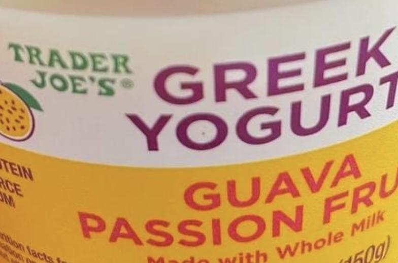 Trader Joe's Guava Passion Fruit Yogurt