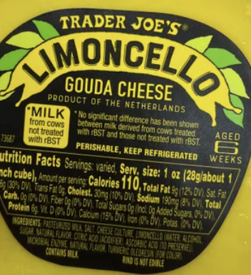 Trader Joe's Limoncello Gouda Cheese