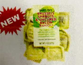 Trader Joe's Brussels Sprouts & Uncured Bacon Ravioli
