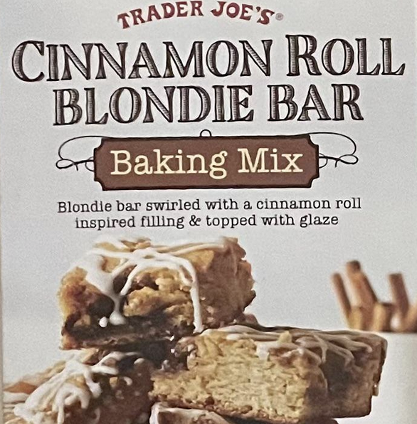 Trader Joe's Cinnamon Roll Blondie Bar Baking Mix
