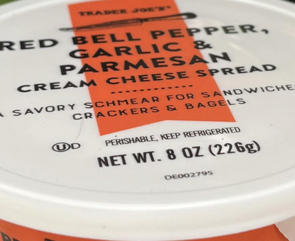 Trader Joe's Red Bell Pepper, Garlic, and Parmesan Cream Cheese Spread