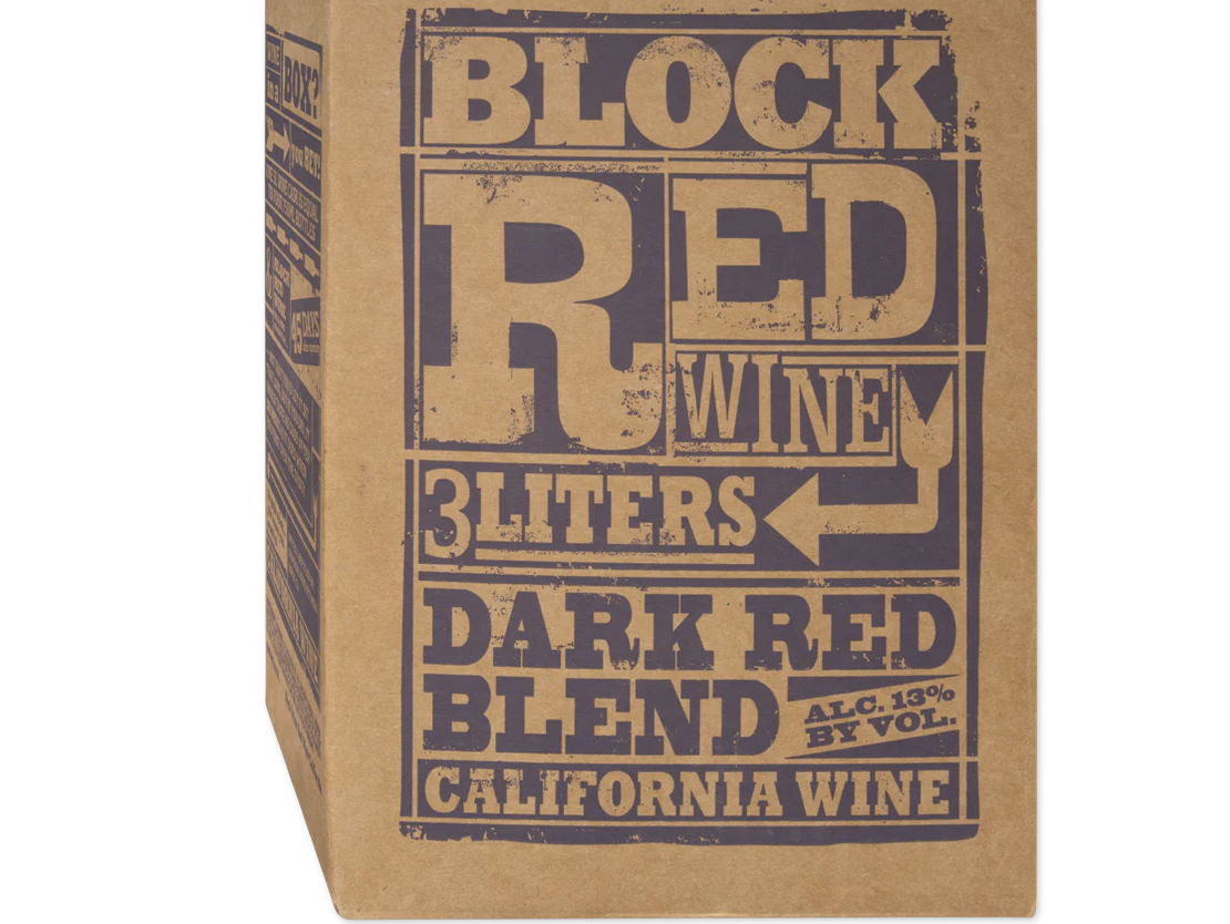 Block Red Wine Dark Red Blend