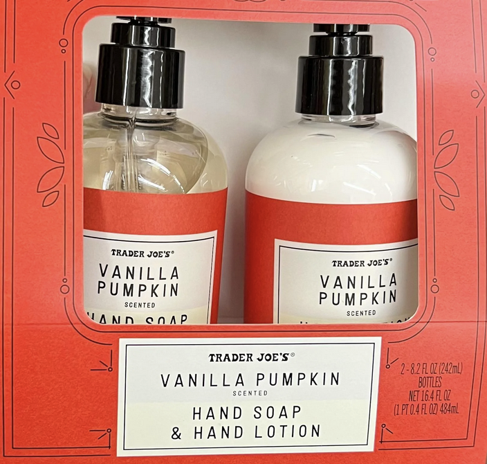 Trader Joe's Vanilla & Pumpkin Hand Soap & Hand Lotion