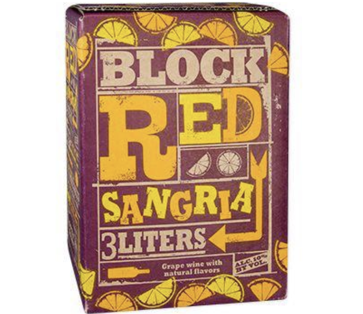 Block Red Sangria