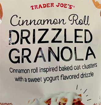 Trader Joe's Cinnamon Roll Drizzled Granola