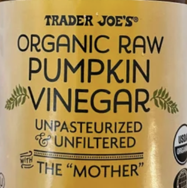 Trader Joe's Organic Raw Pumpkin Vinegar