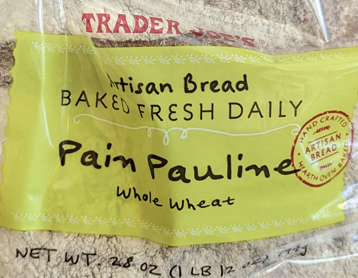 Trader Joe’s Pain Pauline Whole Wheat Bread Reviews