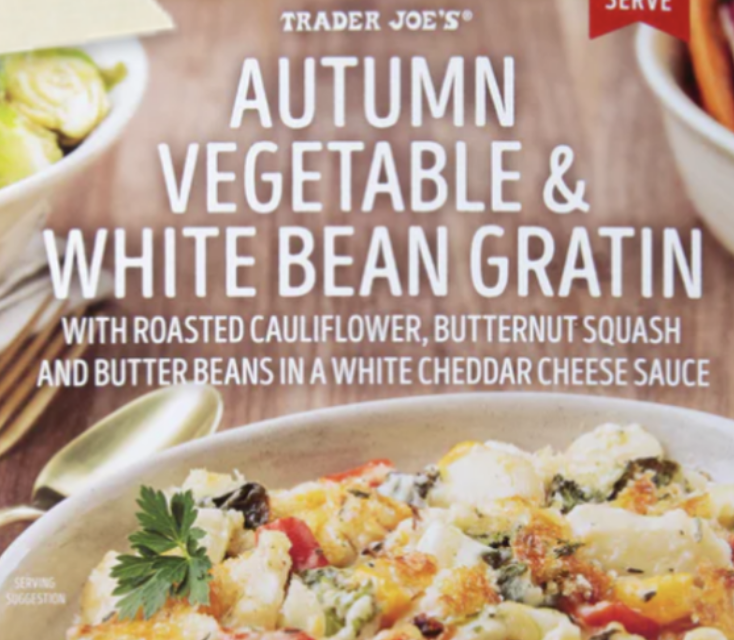 Trader Joe's Autumn Vegetable & White Bean Gratin