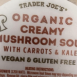 Trader Joe's Organic Creamy Mushroom Soup