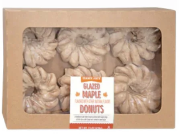 Trader Joe's Glazed Maple Donuts