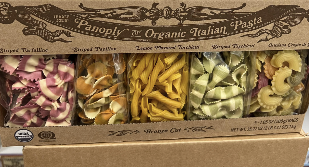 Trader Joe's Panoply of Organic Italian Pasta Reviews Trader Joe's